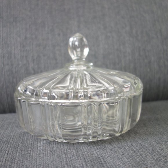 Glass Candy Dish with Lid - Picture 2 of 9